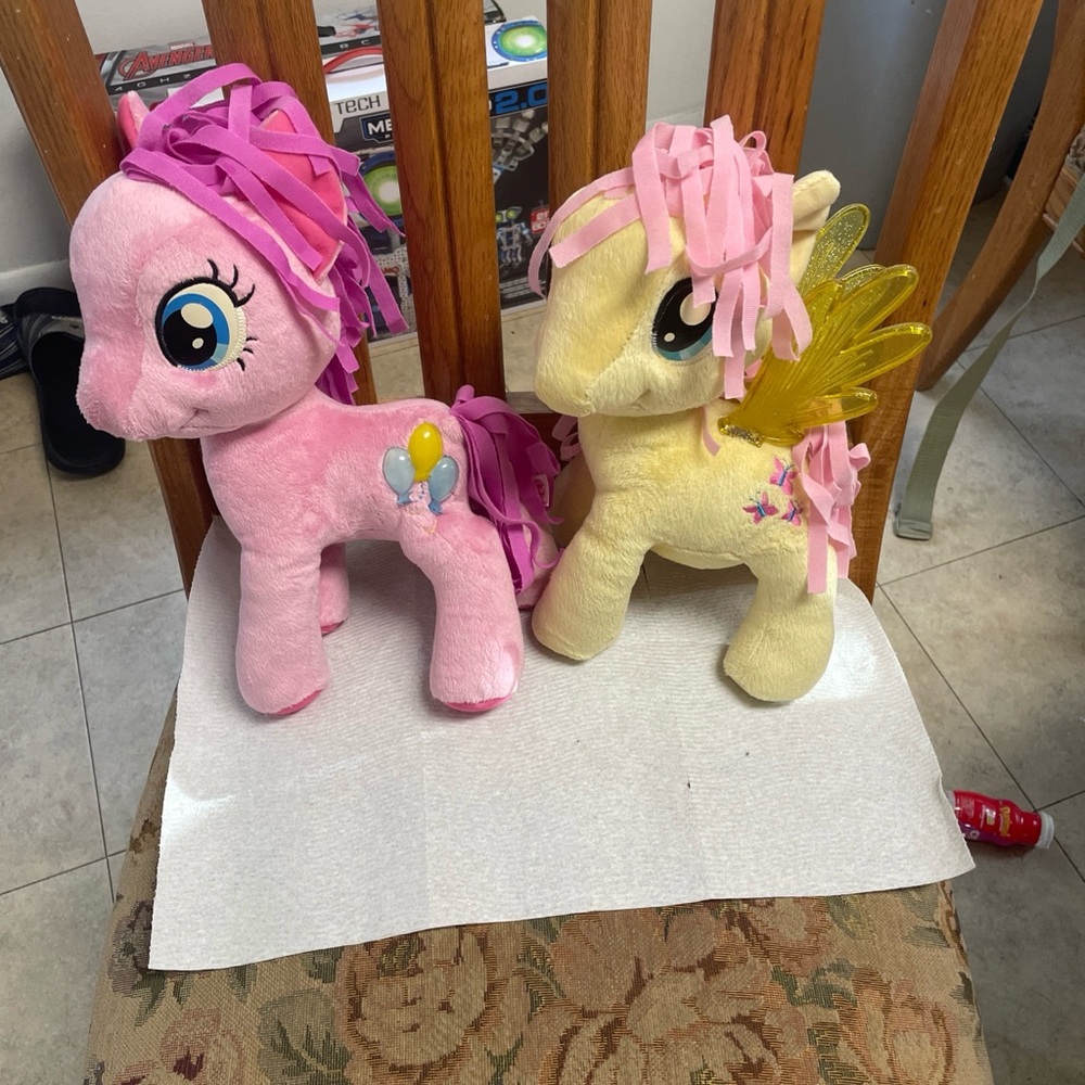My Little Pony Pink and Yellow Stuffed Animals